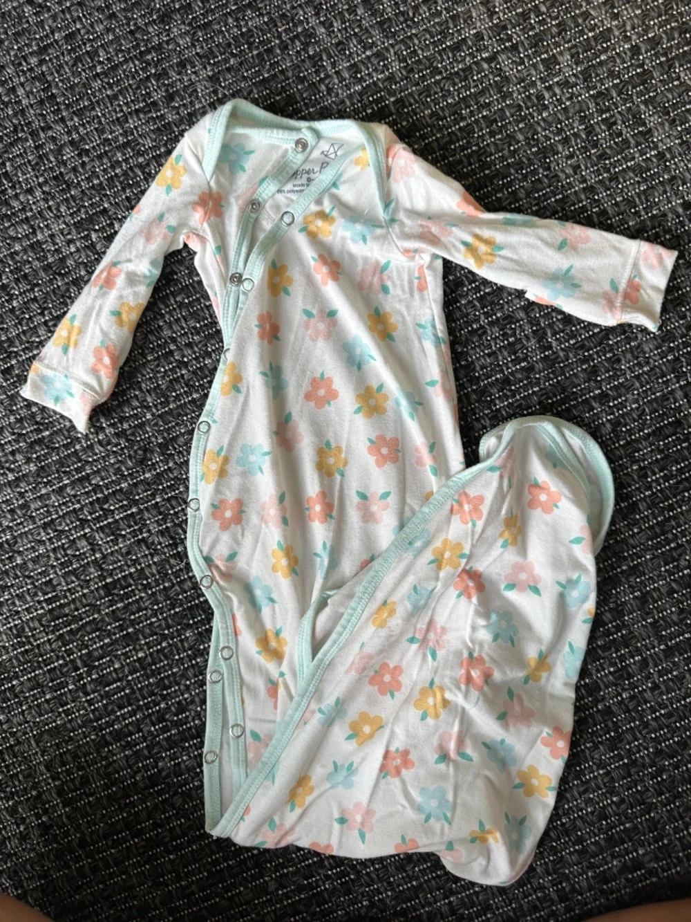 Copper Pearl Knotted Gowns (set of 3) - 0-4 month